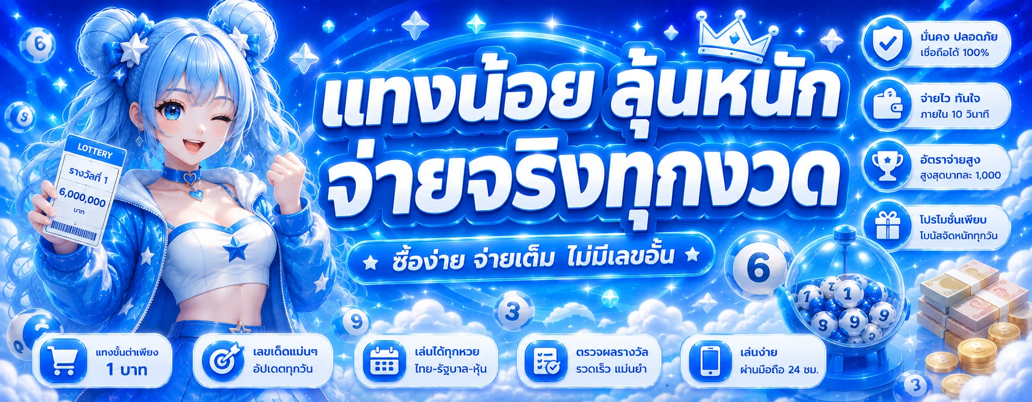 หวยออนไลน์ WINZGAME แทงหวยรัฐบาล หวยลาว หวยฮานอย จ่ายเต็ม