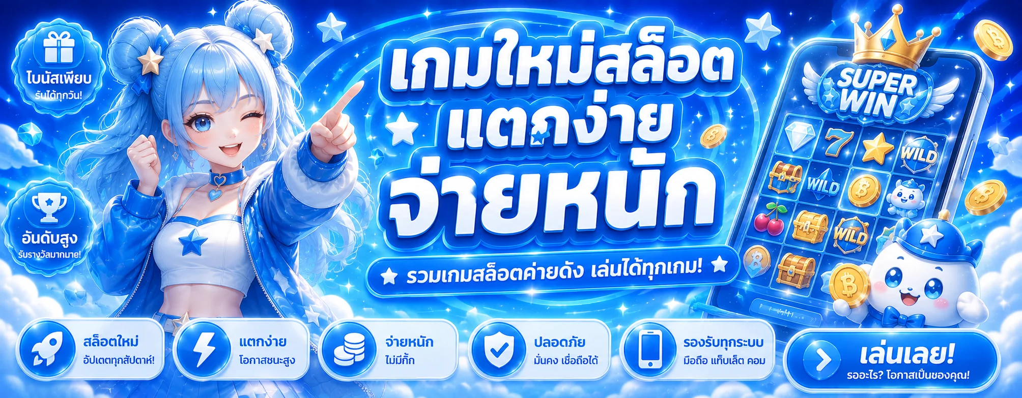 สล็อตออนไลน์ WINZGAME รวมเกมสล็อตค่ายดังแตกง่าย RTP สูง